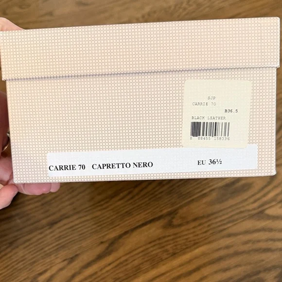 SJP t-strap Black Heel named the “Carrie” for Sara Jessica Parker size 36.5 - Picture 5 of 7